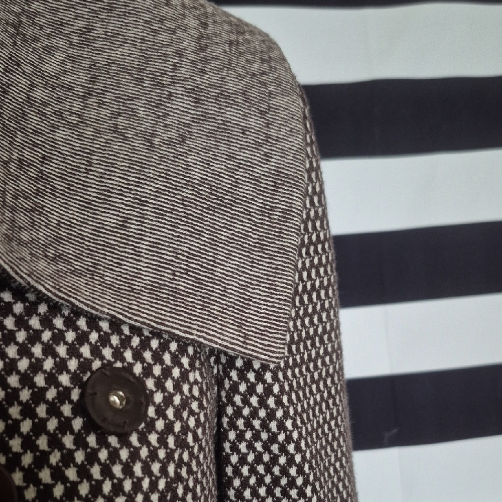 Hinge Brown Wool Blend Cropped Jacket - image 6